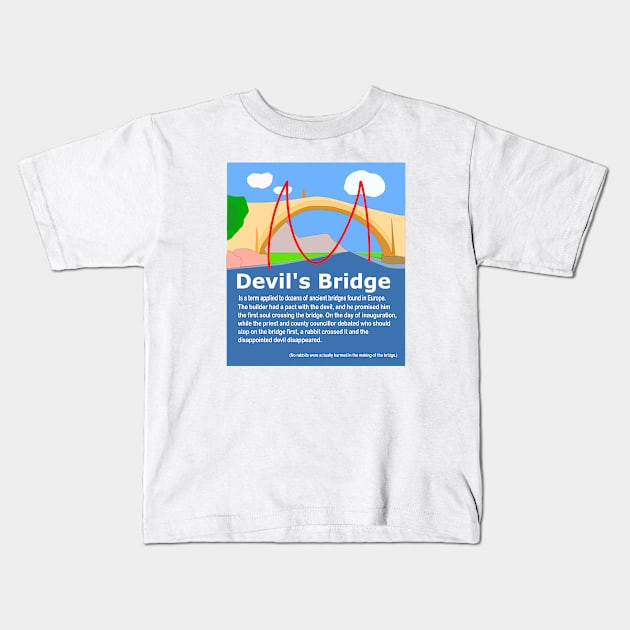 Devil's Bridge Kids T-Shirt by tallbridgeguy